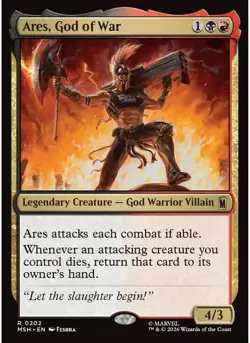 Ares, God of War 202 MTG NM - Marvel Super Heroes - Image 1