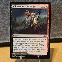 MTG Bloodsoaked Insight / Sanguine Morass Modern Horizons 3 #252 NM Fresh Pull - Image 1