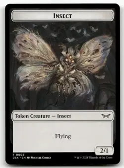 Insect Token (0005) #5 (NM) Duskmourn DSK Magic MTG - Image 1