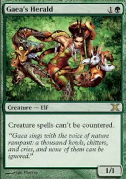 1x Gaea's Herald Moderate Play MTG Magic - Kid Icarus - - Image 1