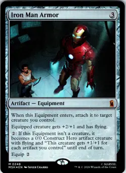 Iron Man Armor Foil M Marvel Super Heroes 248 NM - Image 1