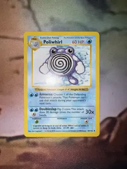 Pokemon Card - Poliwhirl - 38/102 - Base Set Shadowless - 1999 - Image 1