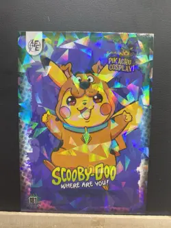 Pikachu as Scooby-Doo Cosplay Non- Pokemon Pop Culture Fan Art Trading Card - Image 5