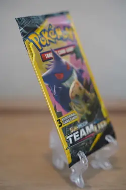 7.72g Pokemon TCG Team Up Mini Booster Pack 3 Card Gengar Mimikyu Art Sealed - Image 5