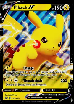 Jumbo Cards #SWSH061 Pikachu V - Image 1