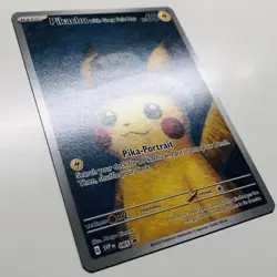 2023 Van Gogh Promo Pikachu SVP085 Grey Felt Hat English Pokemon Card - Image 2