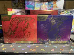 Lot Of 2 Pokemon Scarlet & Violet Elite Trainer Box Miraidon And Koraidon 820650853418 - Image 1