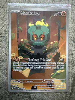 Pokemon TCG Marshadow Illustration Rare Mega Evolution Card 146/132 NM Condition - Image 1
