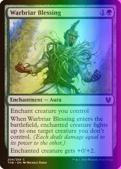 Warbriar Blessing Foil Theros Beyond Death Light Play MTG Magic DNA GAMES - Image 1