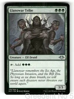 Llanowar Tribe 170 Uncommon Modern Horizons Magic: The Gathering Near Mint - Image 1