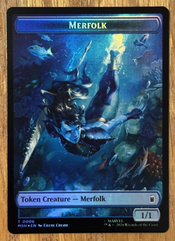 MTG Marvel Super Heroes, Merfolk 0006 / Doombot 0018 - Foil - Image 1