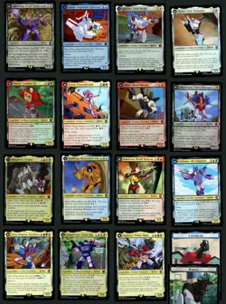 Complete FOIL Transformers Set 17 with Ravage & Laserbeak Tokens - MTG BOT - Image 1