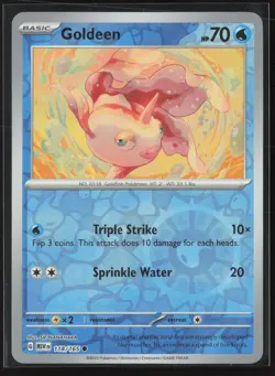Goldeen Common SV: Scarlet & Violet 151 118/165 NM Pokemon Card Reverse Holo - Image 1