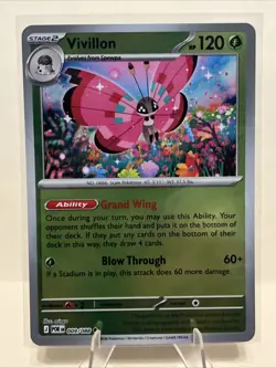 Vivillon Reverse Holo Stage 2 Perfect Order Pokemon TCG Card - Image 1