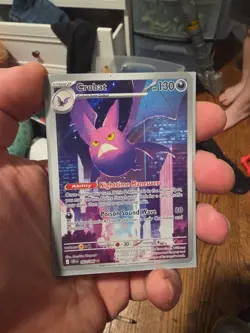 💥 Pokemon TCG Chaos Rising Crobat #093/086 Illustration Rare Holo - 2026 - Image 2