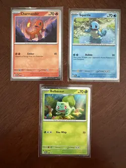Bulbasaur 046 Charmander 047 Squirtle 048 SVP - Pokemon 151 Promo Set NM/M - Image 1