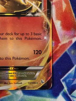 Pokemon Charizard EX 11/106 Flashfire Holo Ultra Rare English 180 HP Basic - Image 5