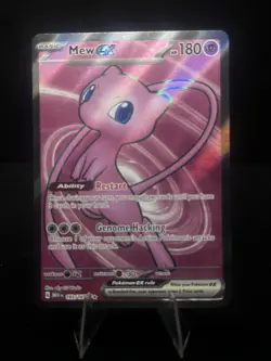 Pokemon Pink Mew EX 193/165 Sv2a 151 Full Art Ultra Rare Holo Basic 180HP NM - Image 1