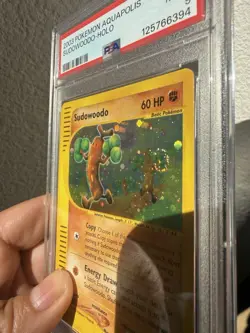 2003 POKEMON AQUAPOLIS #H24 SUDOWOODO-HOLO PSA 9. SWIRL - Image 4