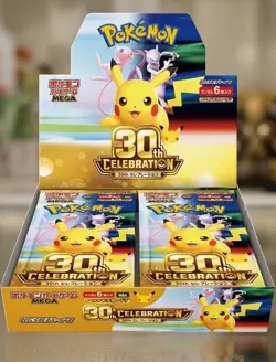 Pokemon TCG 30th Celebration MEGA Booster Box (M6a) - Japanese Edition Preorder - Image 1
