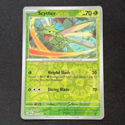 Scyther 123/165 Reverse Holo Uncommon SV: Pokemon 151 Pokemon TCG - Image 1