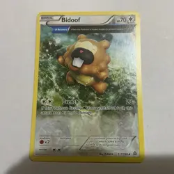 The Pokemon Company Bidoof 117/160 XY Primal Clash Reverse Holo 70 HP - Image 1