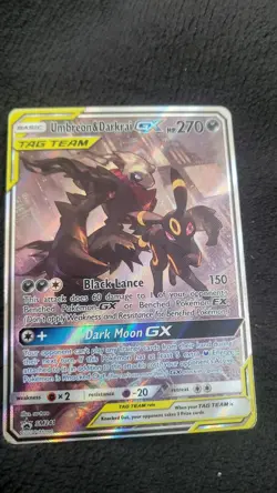 Pokemon Umbreon & Darkrai GX SM241 Sun & Moon Promo NM - Image 1