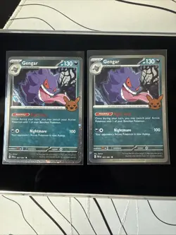 2 Gengar 57/91 Near Mint Cosmo Holo Trick Or Trade Pokemon Tcg Pack Fresh - Image 3