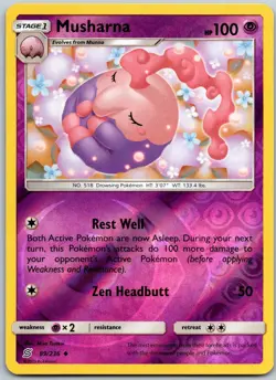 Musharna 89/236 Reverse Holo Uncommon Unified Minds NM - Image 1