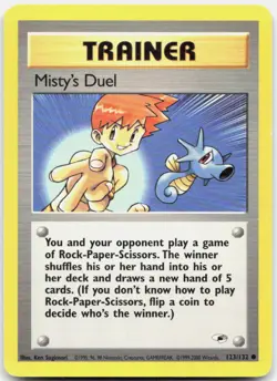 Pokemon TCG Misty's Duel Gym Heroes Common 123/132 Unlimited - Image 1