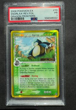 2006 Pokemon Dragon Frontiers Snorlax #10/101 PSA 1 - Image 1