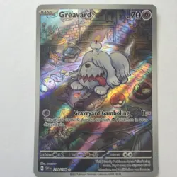 Pokemon TCG Greavard 214/198 Scarlet & Violet Illustration Rare Full Art Holo - Image 1