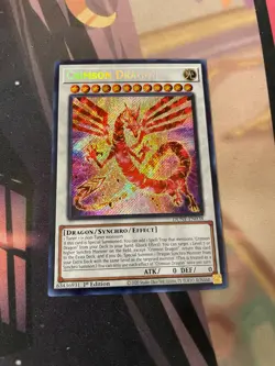 YUGIOH - CRIMSON DRAGON - SECRET RARE - DUNE - 1ST ED - NM - Image 1