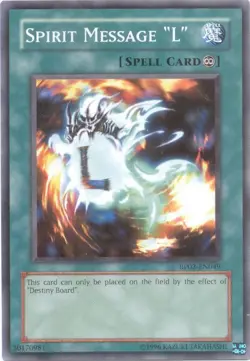 Spirit Message "L" - RP02-EN049 - Common - Unlimited Edition - Moderately Played - Image 1