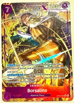 Borsalino Alt Art OP16-073 The Time of Battle One Piece Card - Image 1