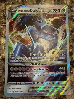 Pokemon TCG Origin Forme Dialga V Star Jumbo Oversized Card - Image 1