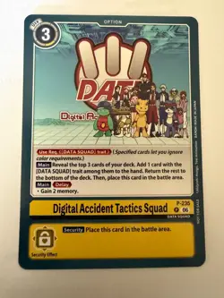 Digimon Card Game Digital Accident Tactics Squad P-235 Promo English USA - Image 1