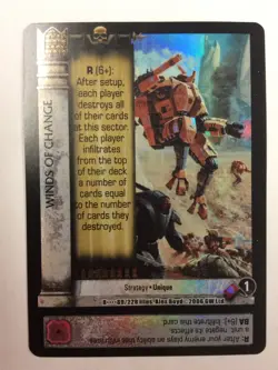 Winds Of Change 28/228 Foil Warhammer 40k Collectible Card Game Sabertooth Games - Image 1
