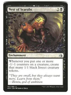 Nest of Scarabs 101 Uncommon Amonkhet Magic: The Gathering Moderately Played - Image 1