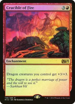 MTG FOIL Crucible of Fire - Magic 2015 - Image 1
