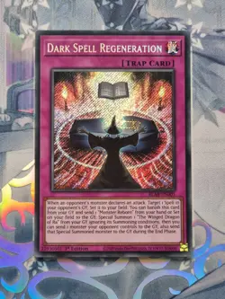 BLAR-EN001 Dark Spell Regeneration Secret Rare 1st Edition Near Mint YuGiOh TCG - Image 1