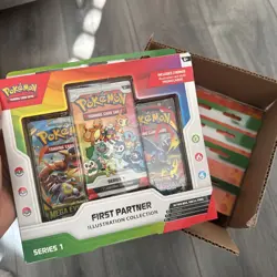 Case of 6 Pokemon TCG First Partner Illustration Collection Series 1 - New - Image 1