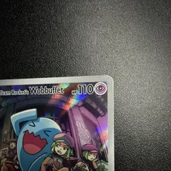 Pokemon TCG Team Rocket's Wobbuffet SVP 203 Promo Holo 110 HP EN - Image 3