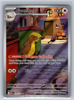 Gumshoos 153/132 Illustration Rare Mega Evolution Pokemon Near Mint - Image 1