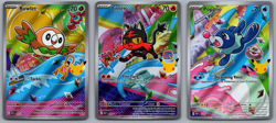Pokemon First Partner Illustration Collection Series 1 Alolan Starters Promo Set - Image 1