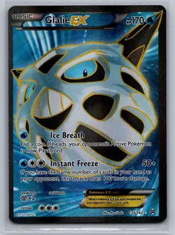 Glalie EX 155/162 Ultra Rare BREAKthrough Pokemon Lightly Played - Image 1