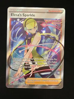 Pokemon Elesa's Sparkle (Full Art) Ultra Rare SWSH08: Fusion Strike 260/264 NM - Image 1