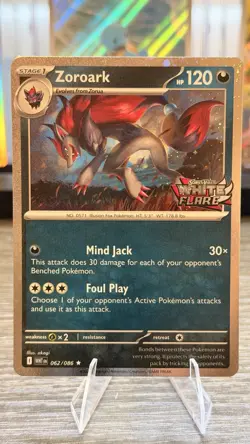 Zoroark (White Flare Stamped) 062/086 Holo Pokemon NM - Image 1