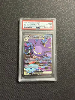 2025 Pokemon Destined Rivals Team Rocket's Crobat ex #234/182 PSA 10 GEM MINT - Image 3