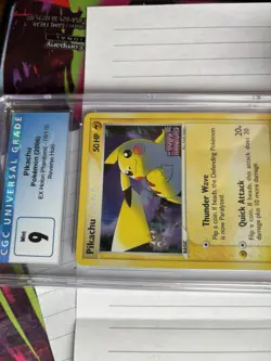 2006 POKEMON EX HOLON PHANTOMS #78 PIKACHU REVERSE FOIL CGC 9 Blue Label PSA TCG - Image 3